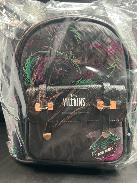 Disney Handbags - Disney Villains Maleficent Dragon 11” Faux Leather Mini Backpack